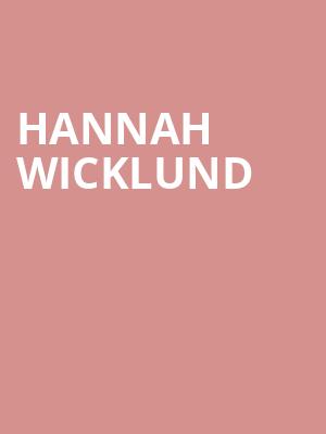 Hannah Wicklund, Basement, Columbus