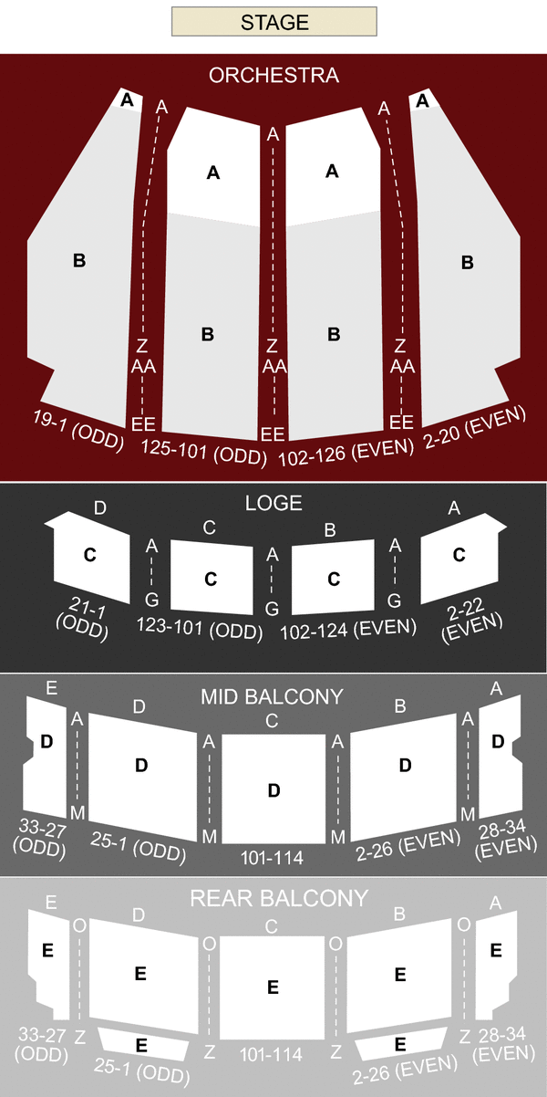Ohio Theater Seating Chart