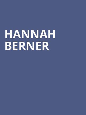 Hannah Berner, Southern Theater, Columbus